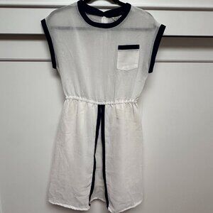 Vintage Linen Mini Dress - Size 6
